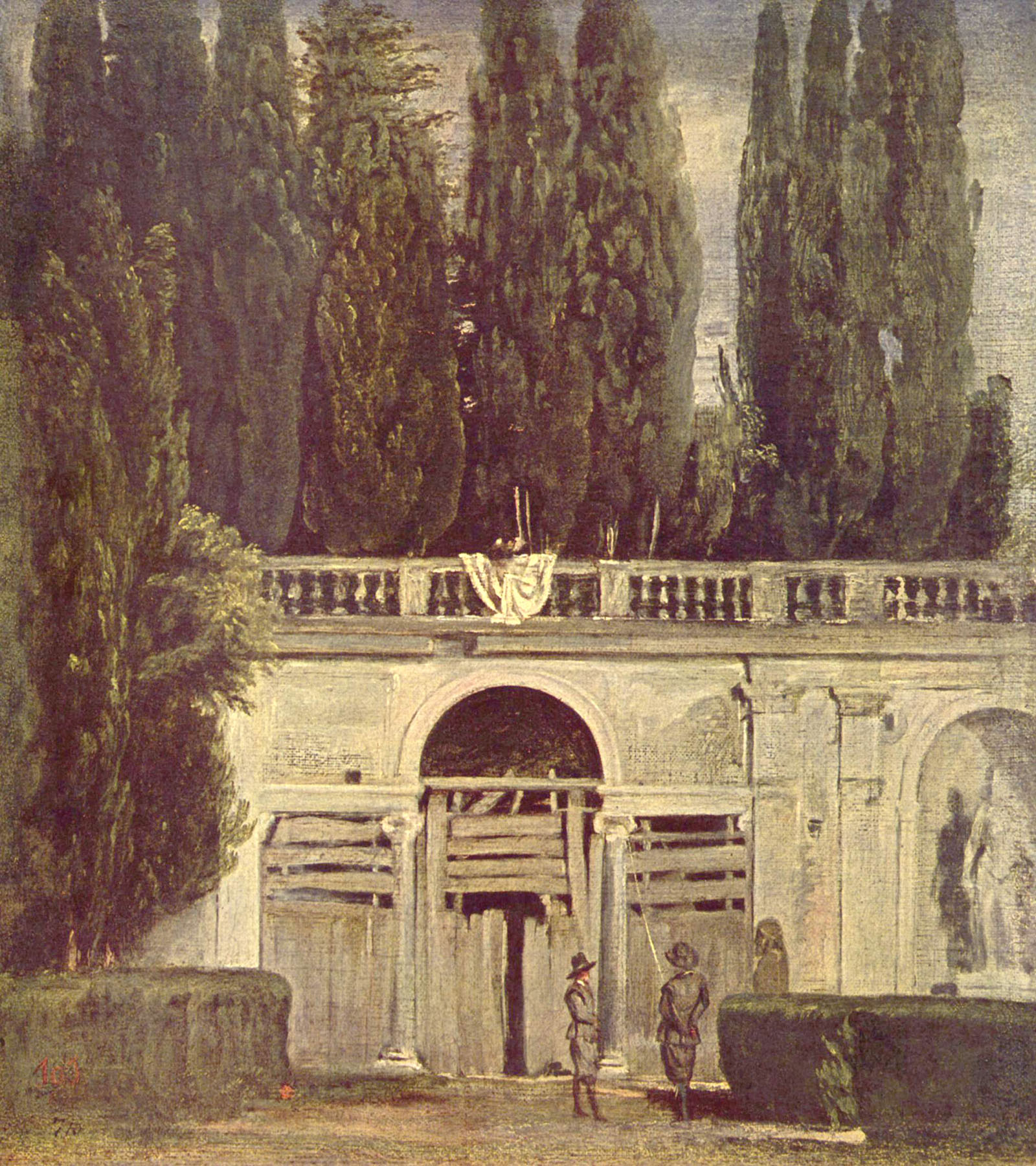Diego Velasquez,Jardins de la Villa Medicis (environ 1630)